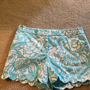 NWT Talbots size 14 turquoise print shorts
